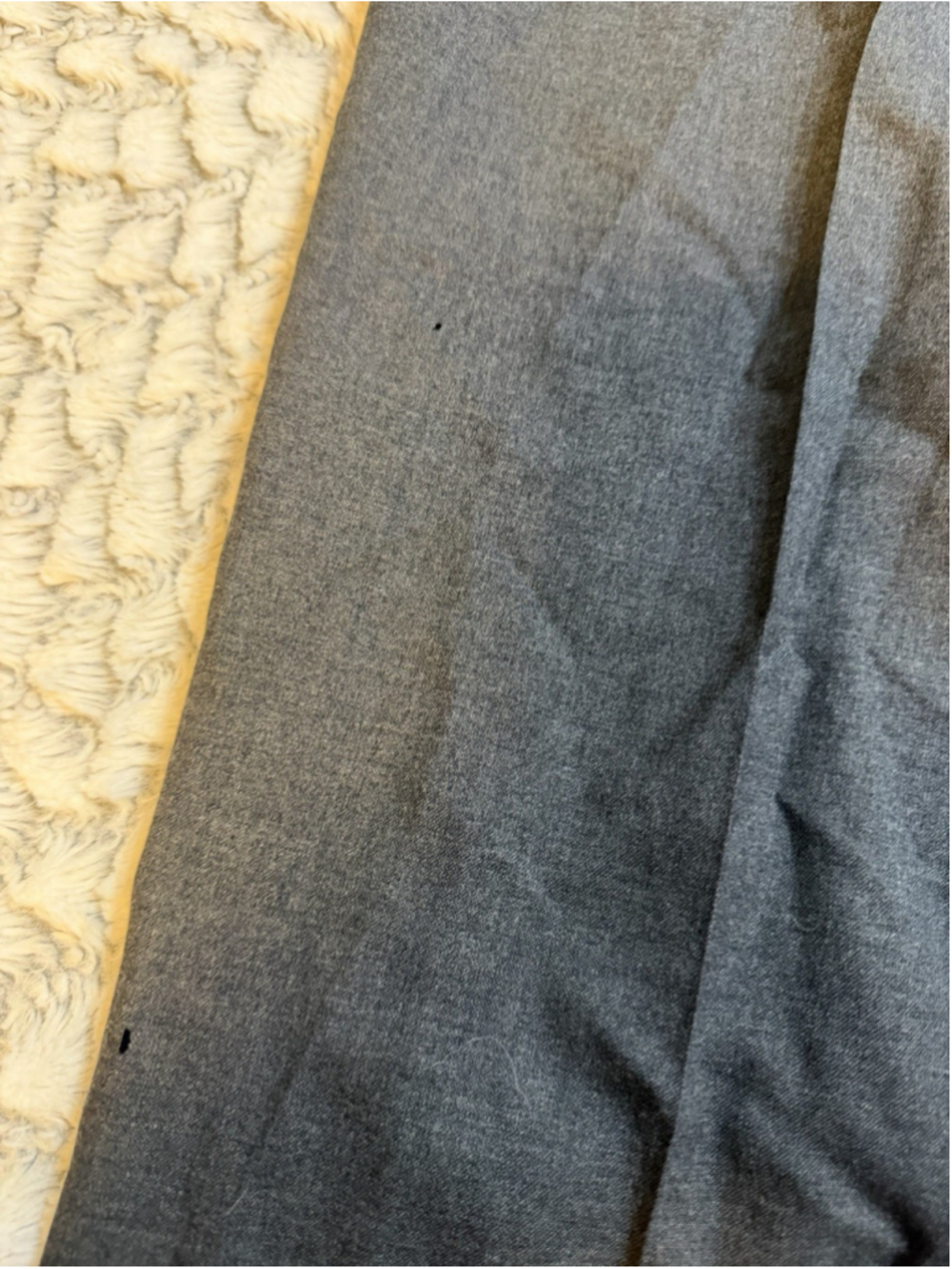 Lauren Ralph Lauren Total Comfort Gray Pleated Wool Twill Dress Pants 34" - Picture 8 of 9